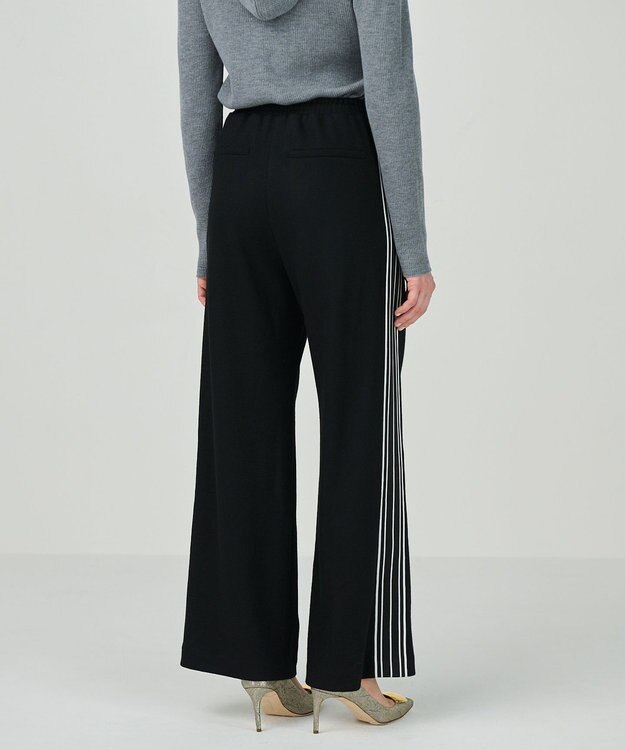 GRACE CONTINENTAL ウールジャージトラックパンツ ブラック