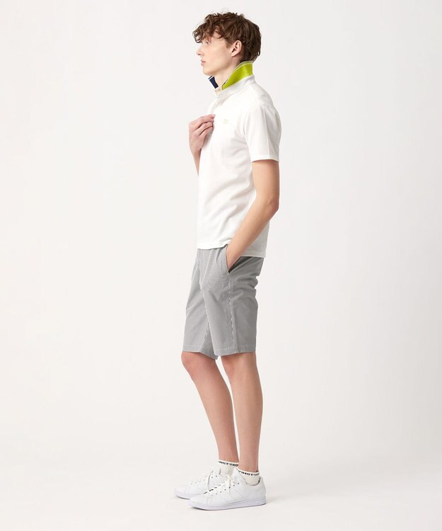 23区GOLF 【MEN】【吸水速乾/UVカット】ベーシック ポロシャツ ホワイト系