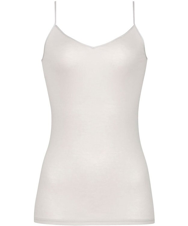 WACOAL インナー 綿100％(身生地) オーガニックコットンを使用 ムレにくい キャミソール レディース CLA129 /ワコール チャコールグレー