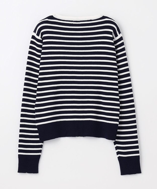 組曲 KIDS 【150-160cm】ボーダーカーディガン ネイビー系1