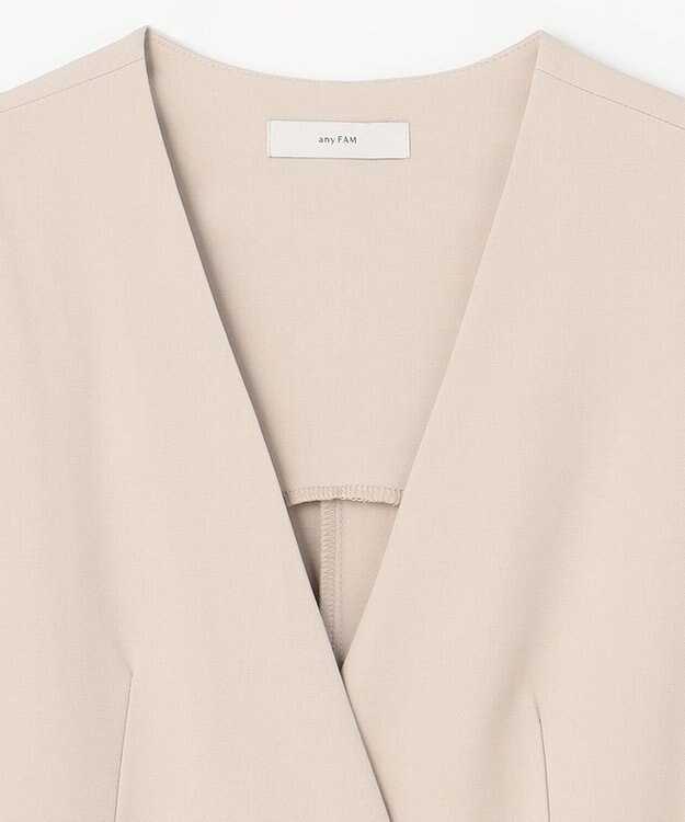 ANY 【セットアップ対応・UVケア・接触冷感】イージケアスタイルアップジレ サンドベージュ