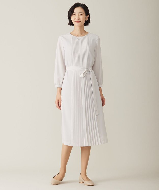 J.PRESS LADIES ショートパール ネックレス シルバー系