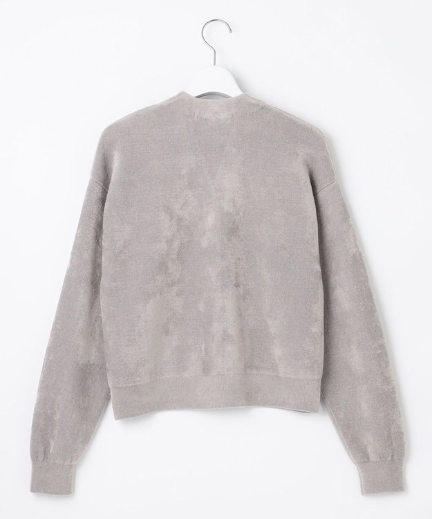 自由区 【Premium Collection】キュプラシェニール カーディガン ライトグレー系