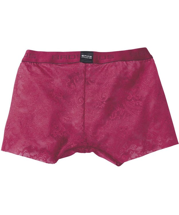 WACOAL MEN ボクサーパンツ 「レースボクサー」 通気性 フロント快適グラマラス 前閉じ GT3340 /ブロス バイ ワコールメン レッド