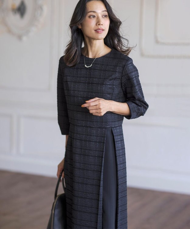 J.PRESS LADIES ショートパール ネックレス シルバー系