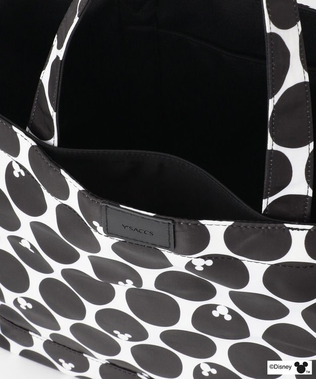 Y'SACCS 【Disney Collection】シルエットプリントトートバッグ　Mサイズ ブラック