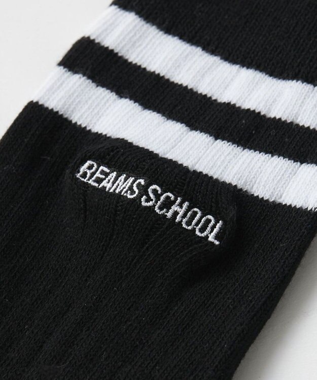 BEAMS SCHOOL 18cm丈スクールソックス ブラック