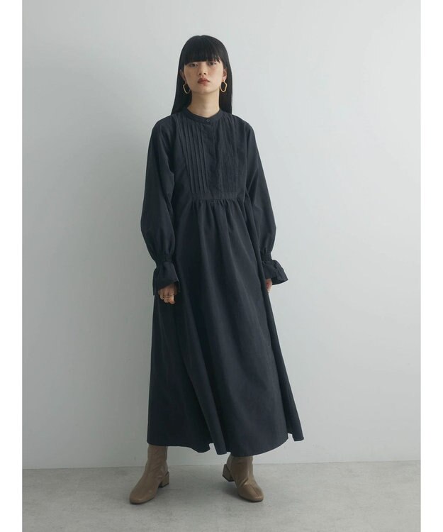 Green Parks armonia．ピンタックワンピース Black