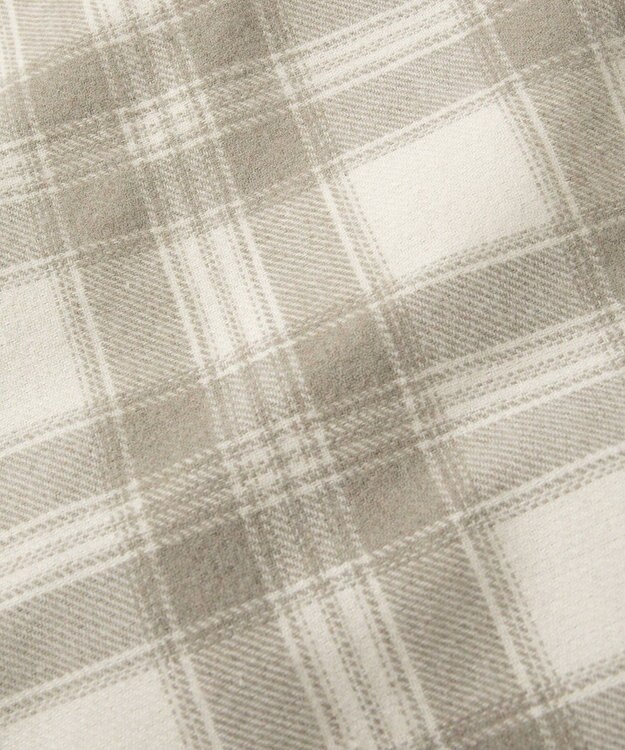 earth music&ecology サイドレースアップミニスカート Check Ivory