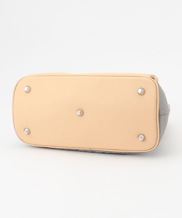 Y'SACCS モノグラムジャカード　ハーフムーン2WAYトート グレージュ