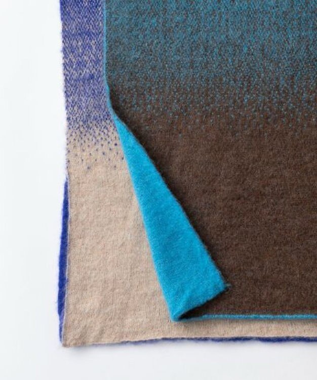 TRICOTE GRADATION SHAGGY SCARF／グラデーションシャギーマフラー 31L.BLUE