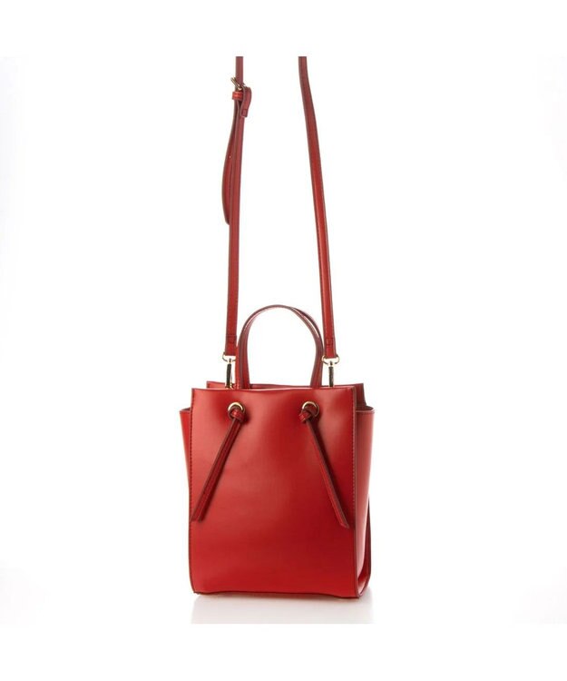 UNBILLION カシュカシュ cachecache / ノットハンドル縦長ミニトート レッド