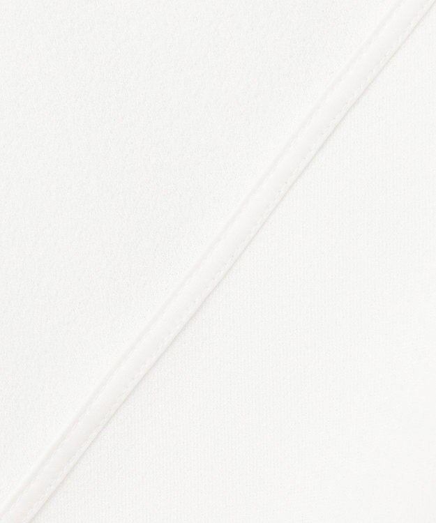 ICB 【先行予約・WEB限定カラーあり】マラボーテライトジョーゼット 半袖ボウタイ付きシャツカラートップス オフホワイト×レース襟［WEB限定］