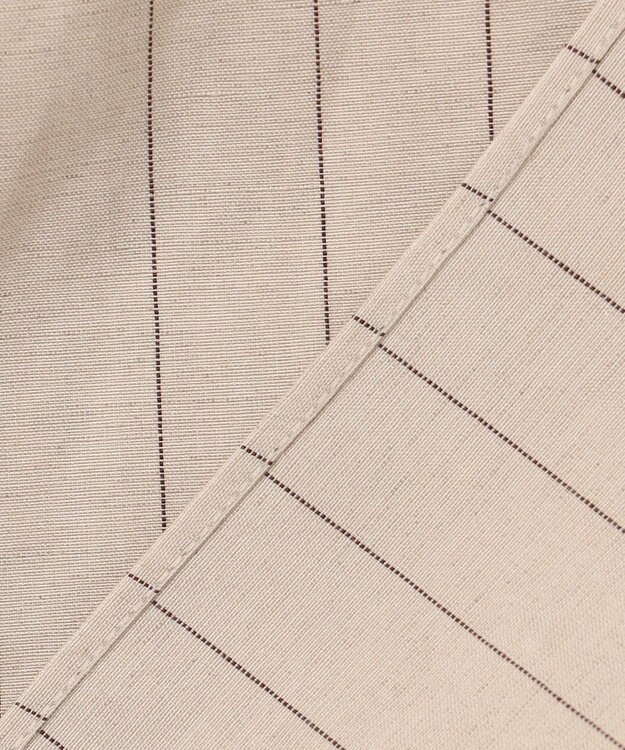 BEIGE， ERYTH / リネンストライプ キャミソール Flax × Bordeaux