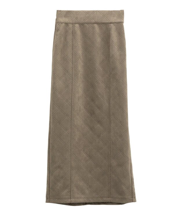 Green Parks ・ＥＬＥＮＣＡＲＥ　ＤＵＥ　エンボスナロースカート Brown