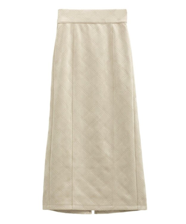 Green Parks ・ＥＬＥＮＣＡＲＥ　ＤＵＥ　エンボスナロースカート Ivory