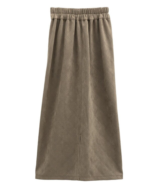 Green Parks ・ＥＬＥＮＣＡＲＥ　ＤＵＥ　エンボスナロースカート Brown