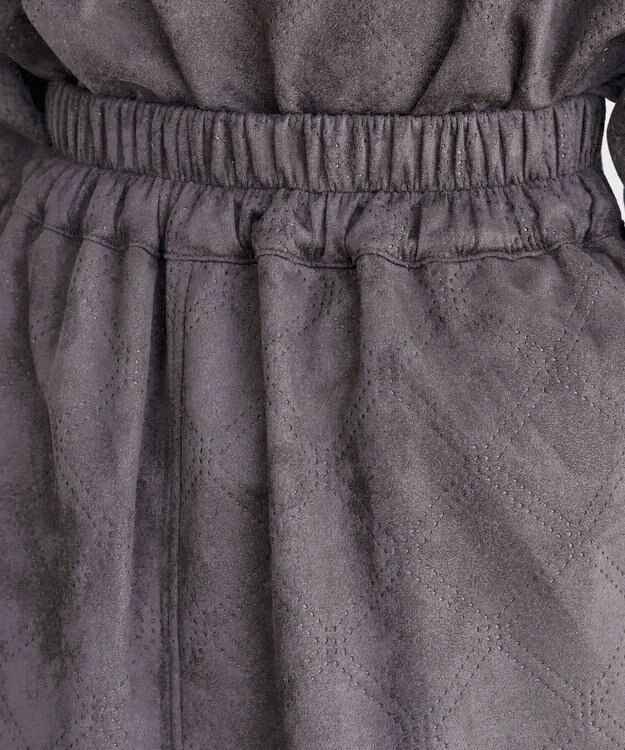 Green Parks ・ＥＬＥＮＣＡＲＥ　ＤＵＥ　エンボスナロースカート Charcoal Gray