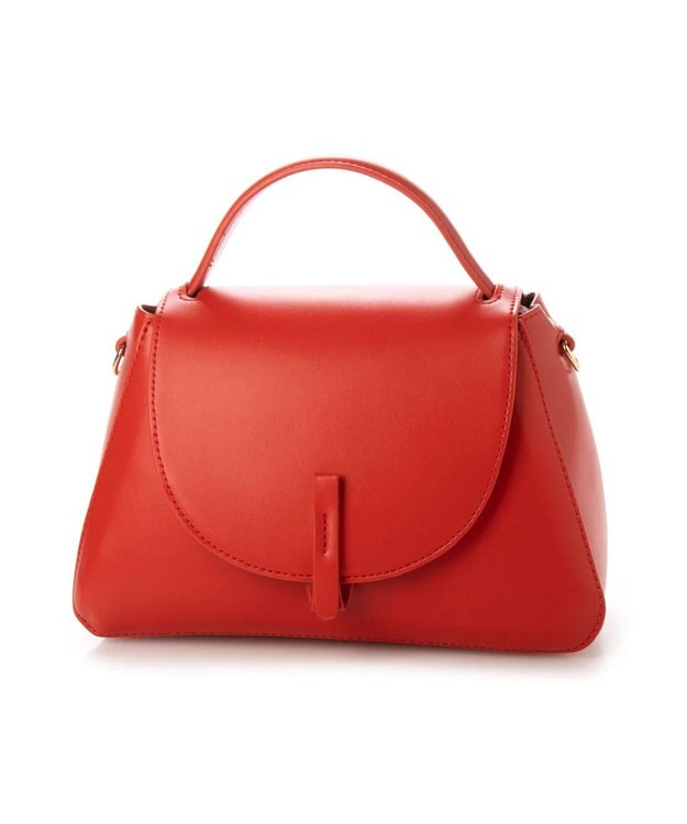 UNBILLION cachecache ワンハンドルフラップ付きミニショルダー レッド