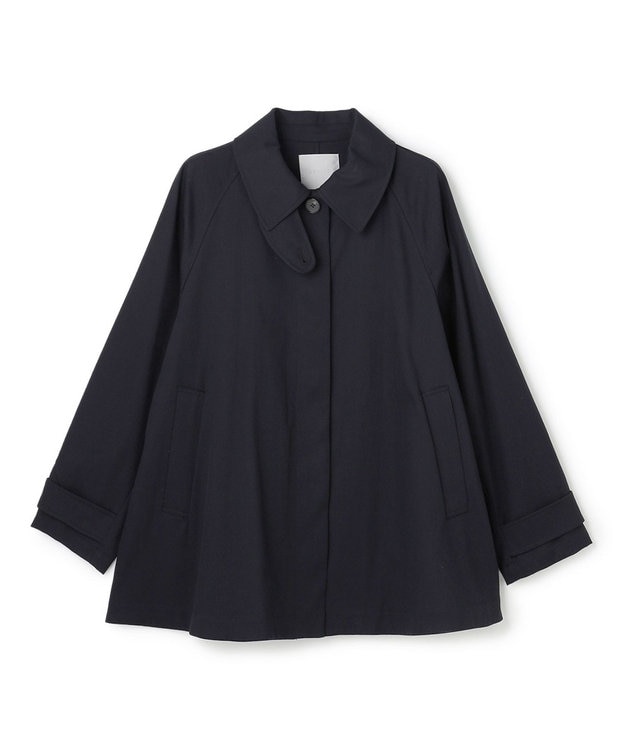 UNFILO 【昨年即完！春の売れ筋1位コート】Aライン スプリングコート ネイビー