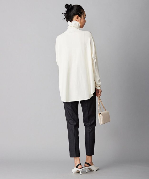 ICB 【洗える】 ヴィスコースワイド タートルネックプルオーバー トープ系