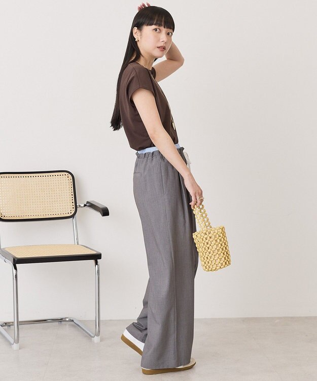 AMERICAN HOLIC 【先行予約】【抗菌防臭】フレンチスリーブプルオーバー Brown