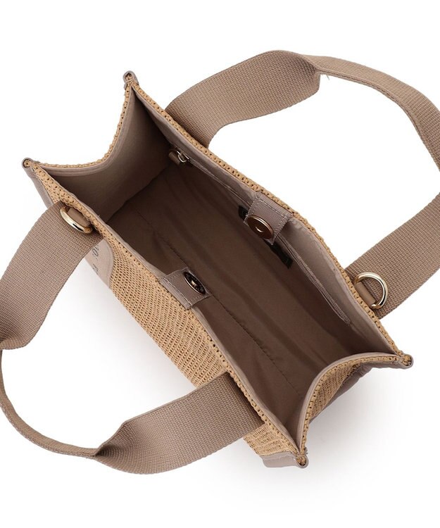 TOCCA 【WEB＆一部店舗限定】DANCING TOCCA SQUARE SUMMER TOTE かごバッグ ベージュ系