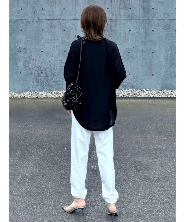 Green Parks シアーリブチュニック Black