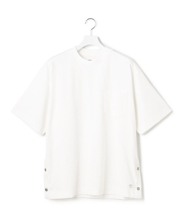 J.PRESS YORK STREET 【UNISEX】サイドスリット Tシャツ ホワイト系