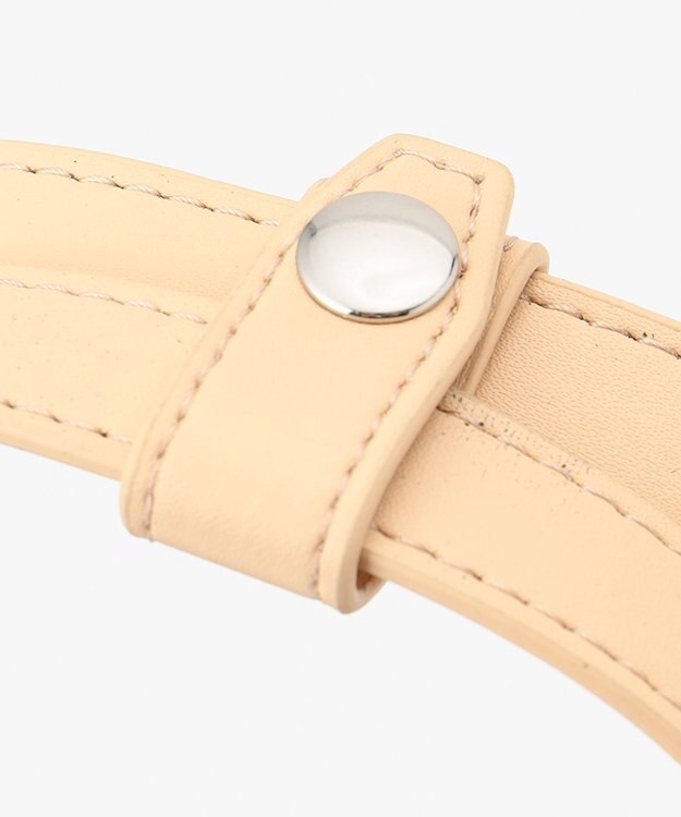 Y'SACCS モノグラムジャカード　ハーフムーン2WAYトート グレージュ