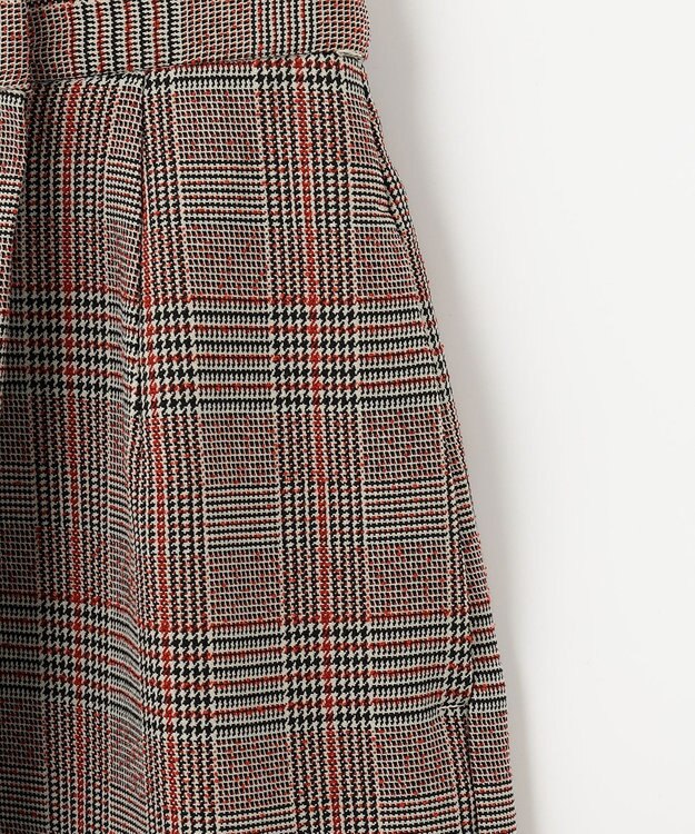 ANY 【ウエストゴム】ラップ風ガウチョパンツ オレンジ系3