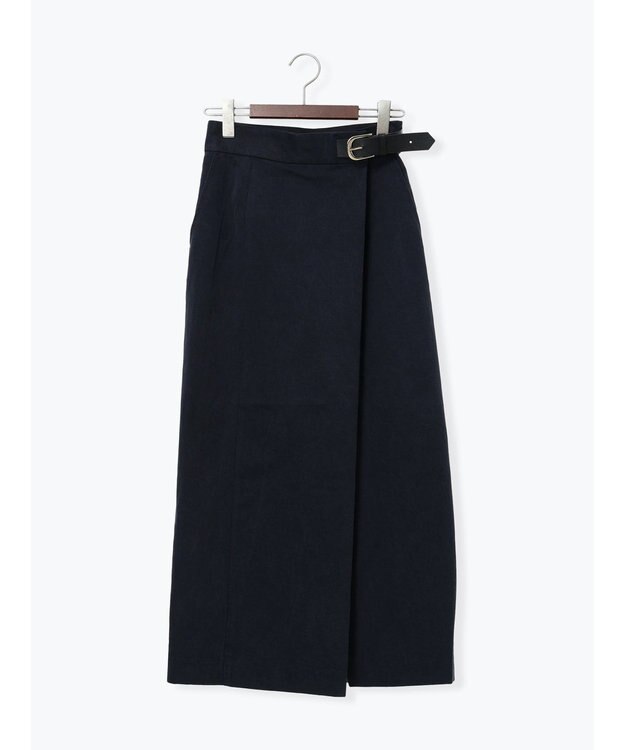 Te chichi サイドベルトチノタイトスカート ネイビー