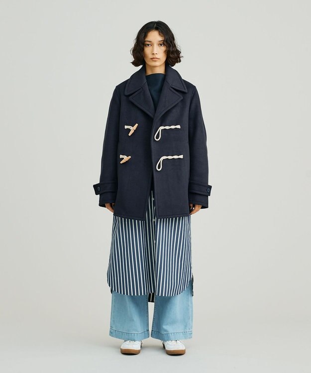 J.PRESS YORK STREET 【UNISEX】メルトン Pコート ネイビー系