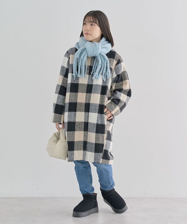 Green Parks ボリュームカラーマフラー Sax