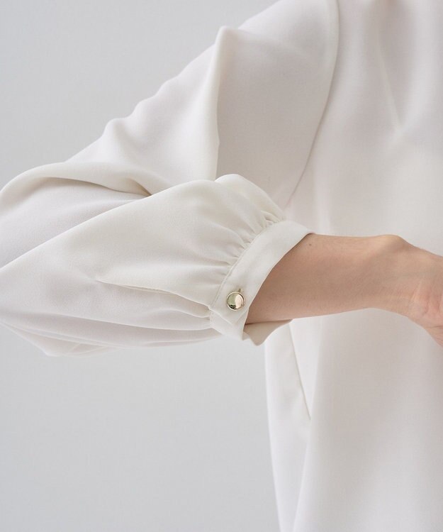 YECCA VECCA アシメラッフルブラウス Off White