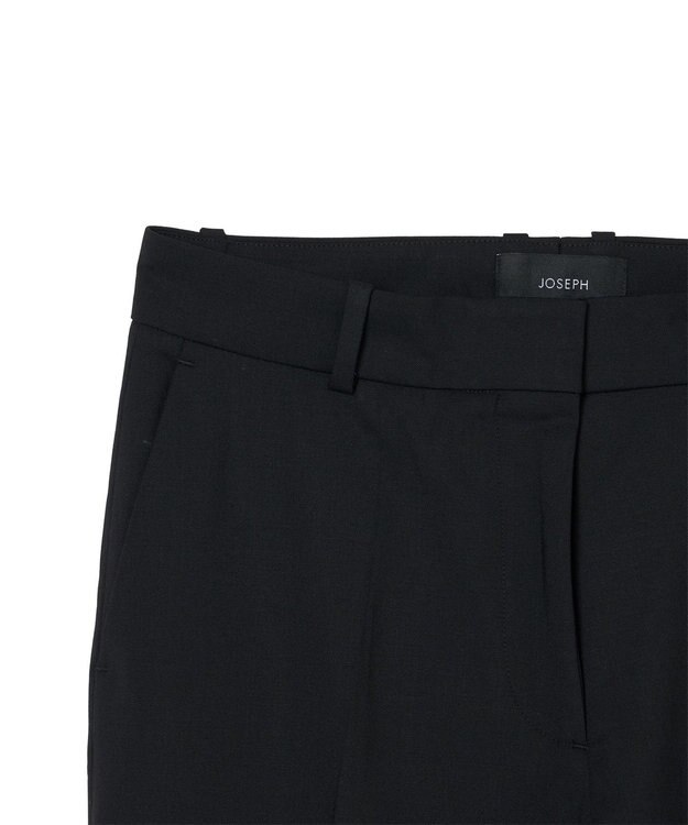 JOSEPH 【WEB＆OUTLET限定】テイラーウールブレンド　アンクルレングストラウザーズ Black