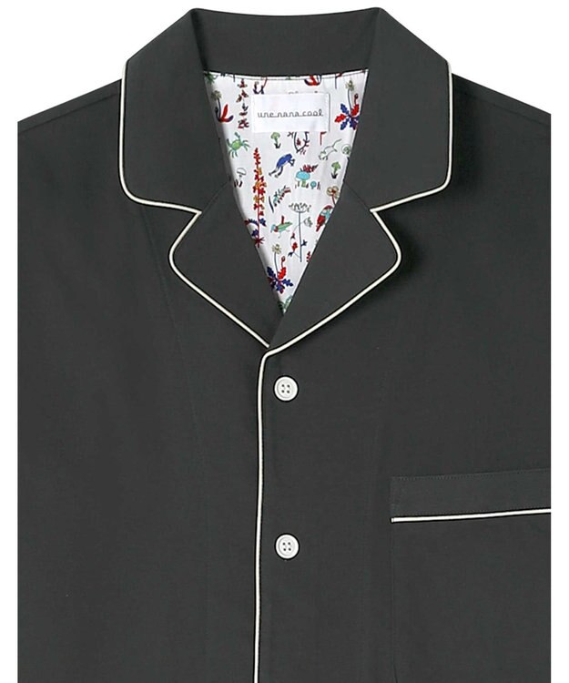 une nana cool 【綿100％】ラスティック天竺メンズパジャマ　ＭＡＤＥ　ＷＩＴＨ　ＬＩＢＥＲＴＹ　ＦＡＢＲＩＣ BL