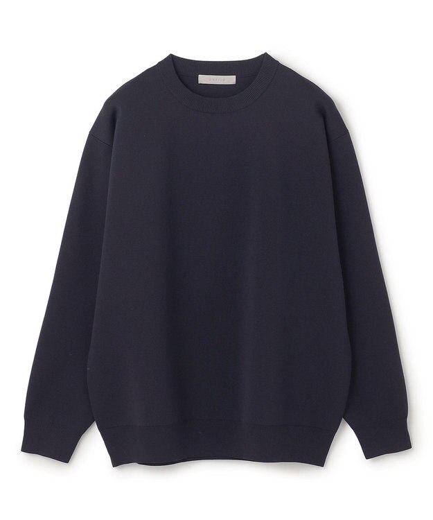 UNFILO MENS スマートニット プルオーバー ネイビー