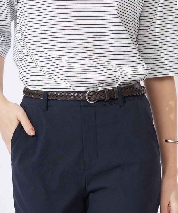 J.PRESS LADIES メッシュ ベルト ダークブラウン系