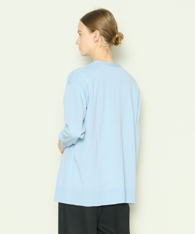 JOSEPH 【洗える】フィールコットン　カーディガン Sky blue