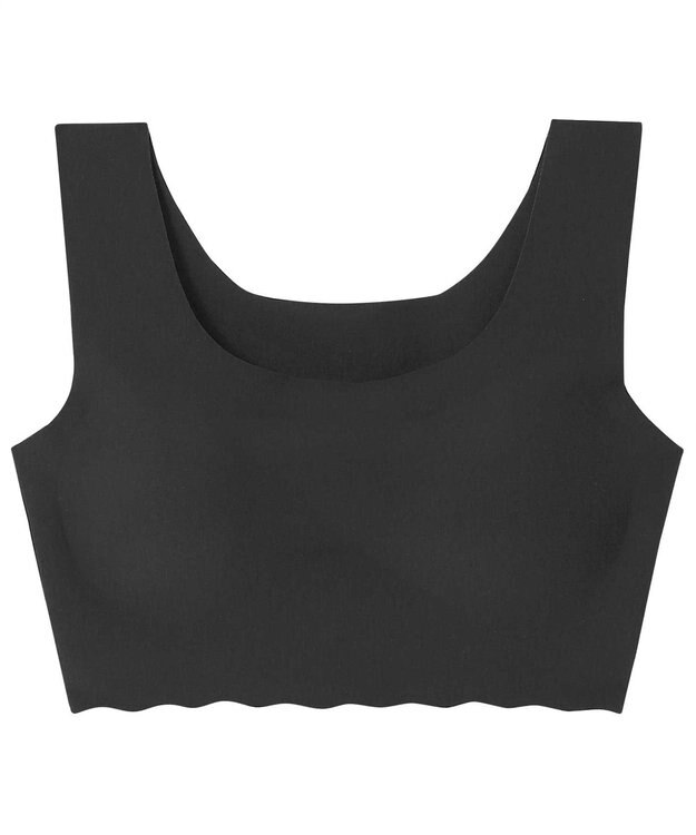 une nana cool 綿混フラット仕上げ　ノンワイヤーブラジャー　　【全サイズ同一価格】 BL