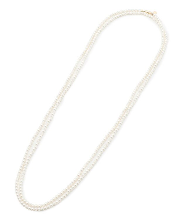 23区 プチパール ロング ネックレス アイボリー系