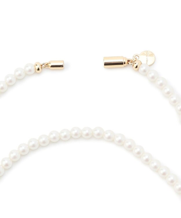 23区 プチパール ロング ネックレス アイボリー系