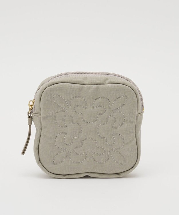 russet コーデュラナイロンスクエアポーチ(CE-1724) L.Greige