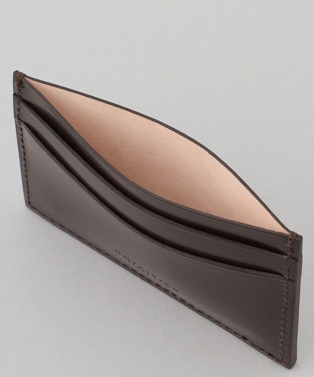 GOTAIRIKU 【希少コードバン】カードケース ダークブラウン系