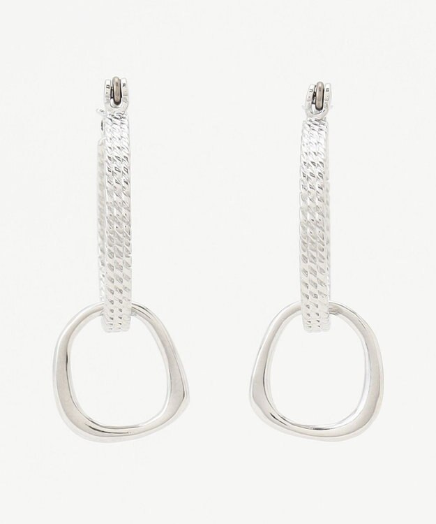 ICB チェーンフープピアス シルバー