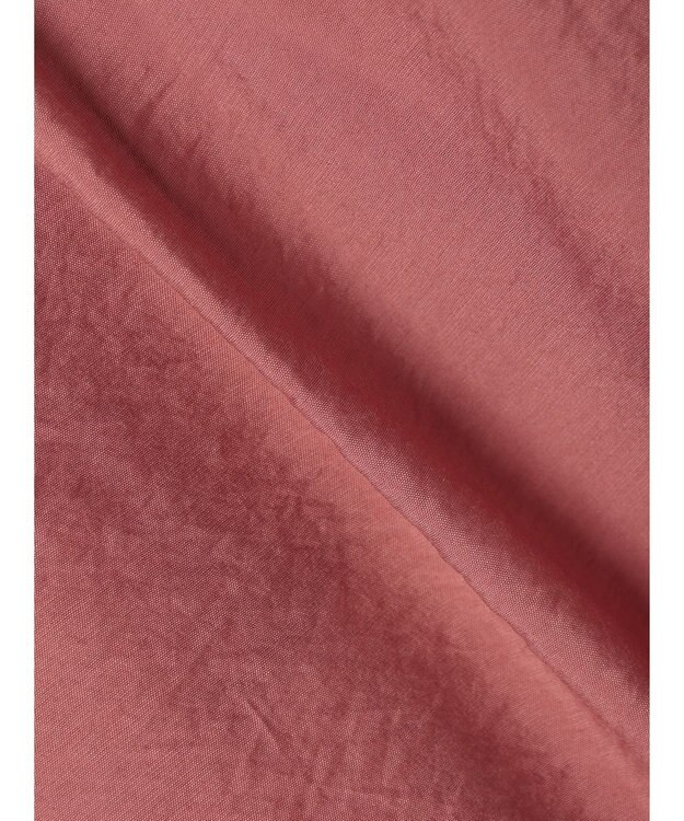 Green Parks バンドカラーポケット付きシアーシャツ Terracotta