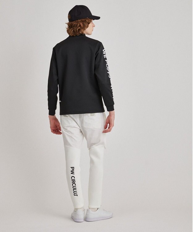 PW CIRCULUS 【ストレッチ / 快適 / 一枚でサマになる】【MEN】NEW ロゴモック T ブラック系