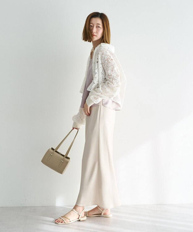 YECCA VECCA [2SET]キャミレイヤードレースシャツ Off White