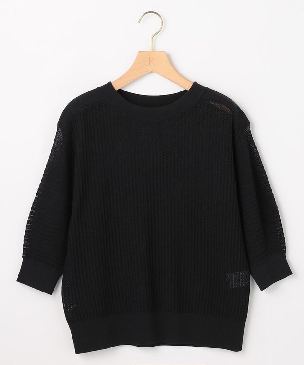 組曲 【先行予約】レーシーニット プルオーバー ブラック系